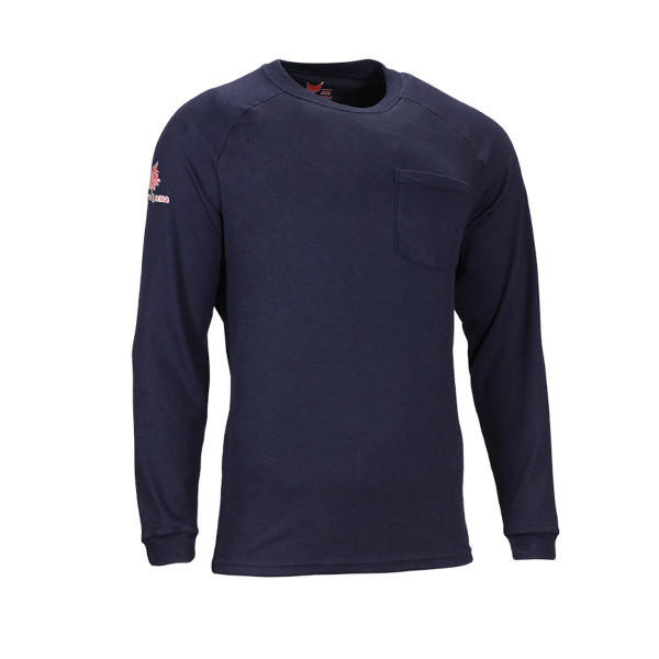 DRIFIRE FR Helix Long Sleeve T-Shirt in Navy
